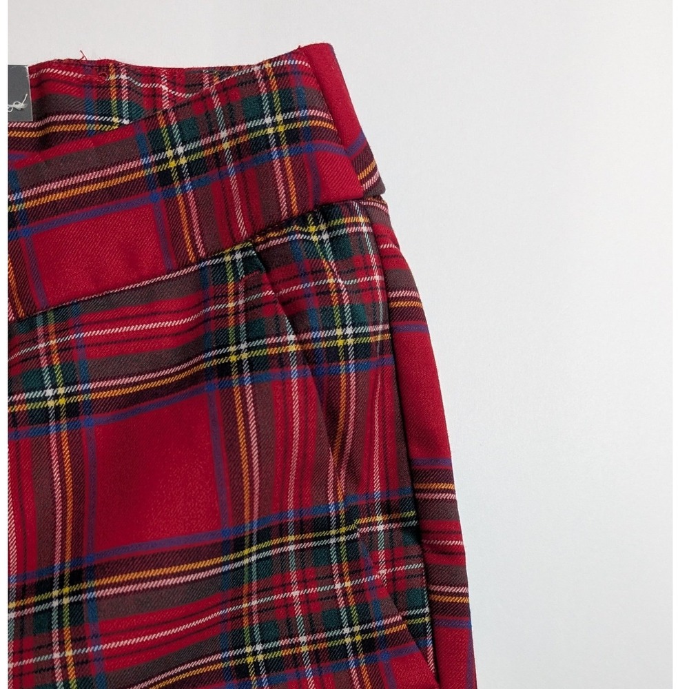 Talbots Hampshire Ankle Pant Women 16W Red Plaid NEW Wool Blend Holiday Trousers - Picture 10 of 10